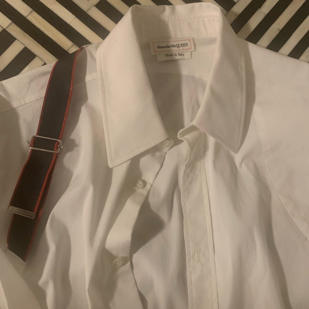 Alexander McQueen dress shirt 15inch collar worn twice